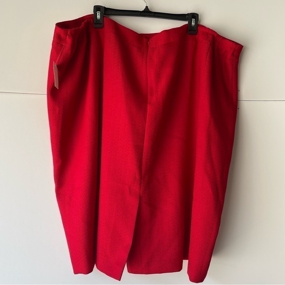 Red Suit Jacket Skirt for Women Plus Size Red Formal Dress Valentines Day, 32W - Picture 9 of 12